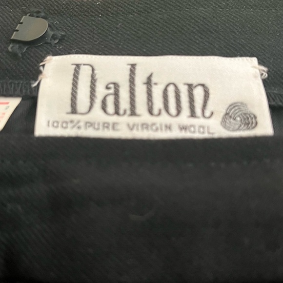 DALTON Vintage 1950/60s 100% Virgin Wool Black skirt  Size 12 - Picture 5 of 8
